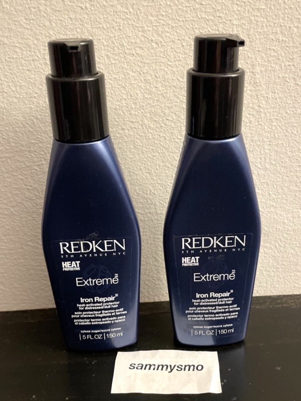 REDKEN Extreme Iron Repair Heat Activated Protector, Distressed/Dull Hair 5oz x2